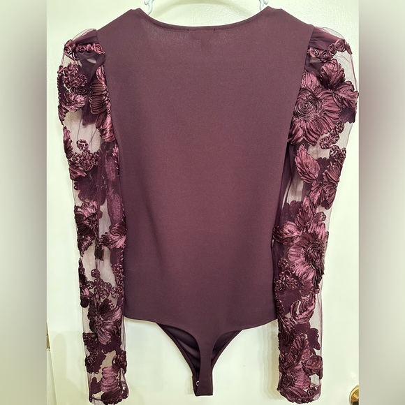 Express Maroon Top Size Small - Picture 2 of 3